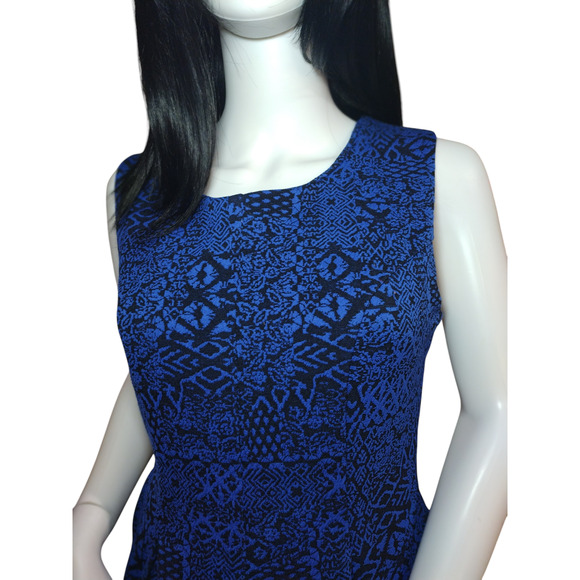 Emerald Sundae Womens Sleeveless Summer Fit and Flare Skater Dress Blue Large - Picture 2 of 15